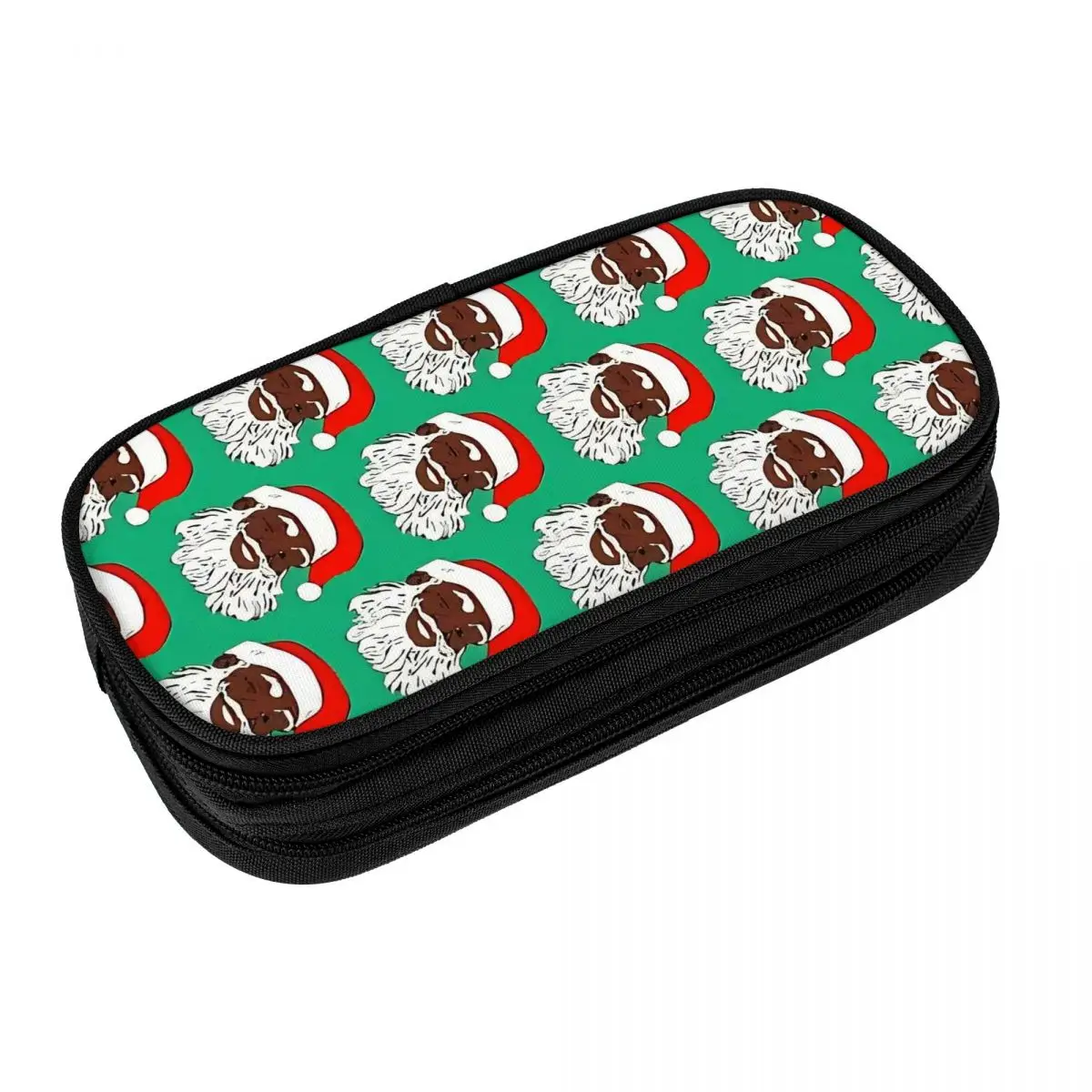 Funny Santa Clau Christmas Xmas Pencil Case Boy Girl Kawaii Pen Box Printed Back To School Pencil Cases Stationery Gift