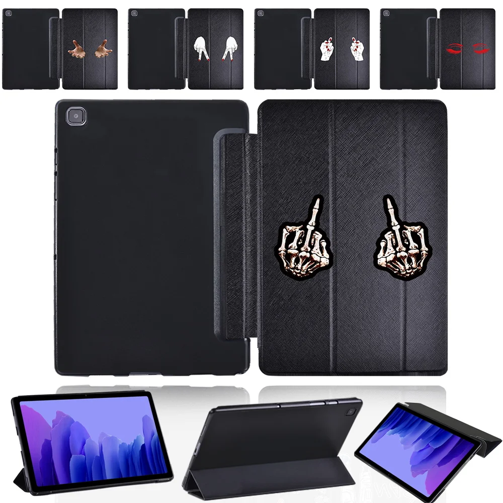 Case for Samsung Galaxy Tab A7 10.4 Inch 2020 SM-T500 SM-T505 Leather Tri-fold Tablet Cover for Galaxy Tab A 10.1 SM-T510 T515