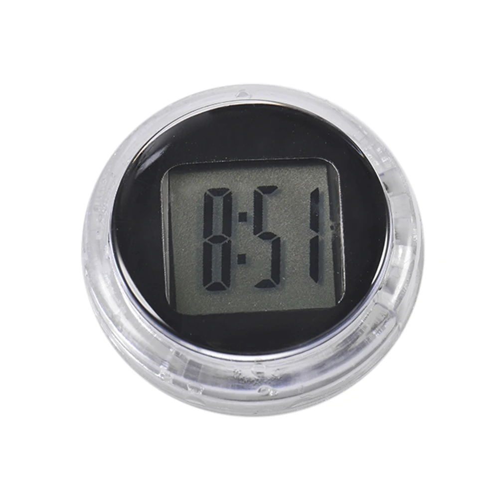 Motorcycle Digital Clock Waterproof Motorbike Stick-on Dashboard Car Clock Car Stick-On Mini Watch For Dashboard Boat Bike Home