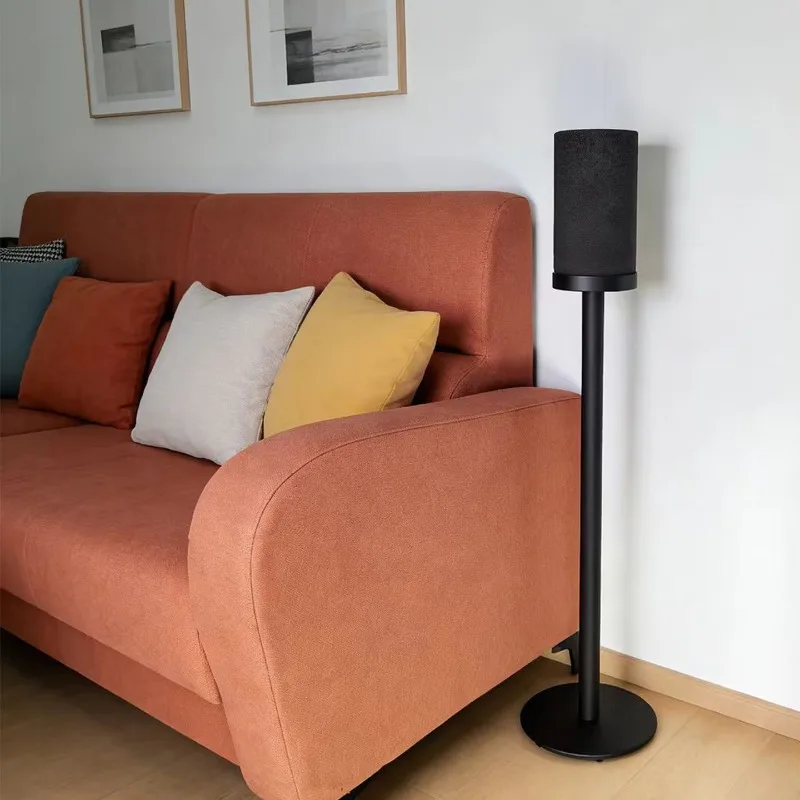 Surrounding floor bracket, aluminum combined hidden power cord floor bracket, a pair of black glass sand (excluding audio)