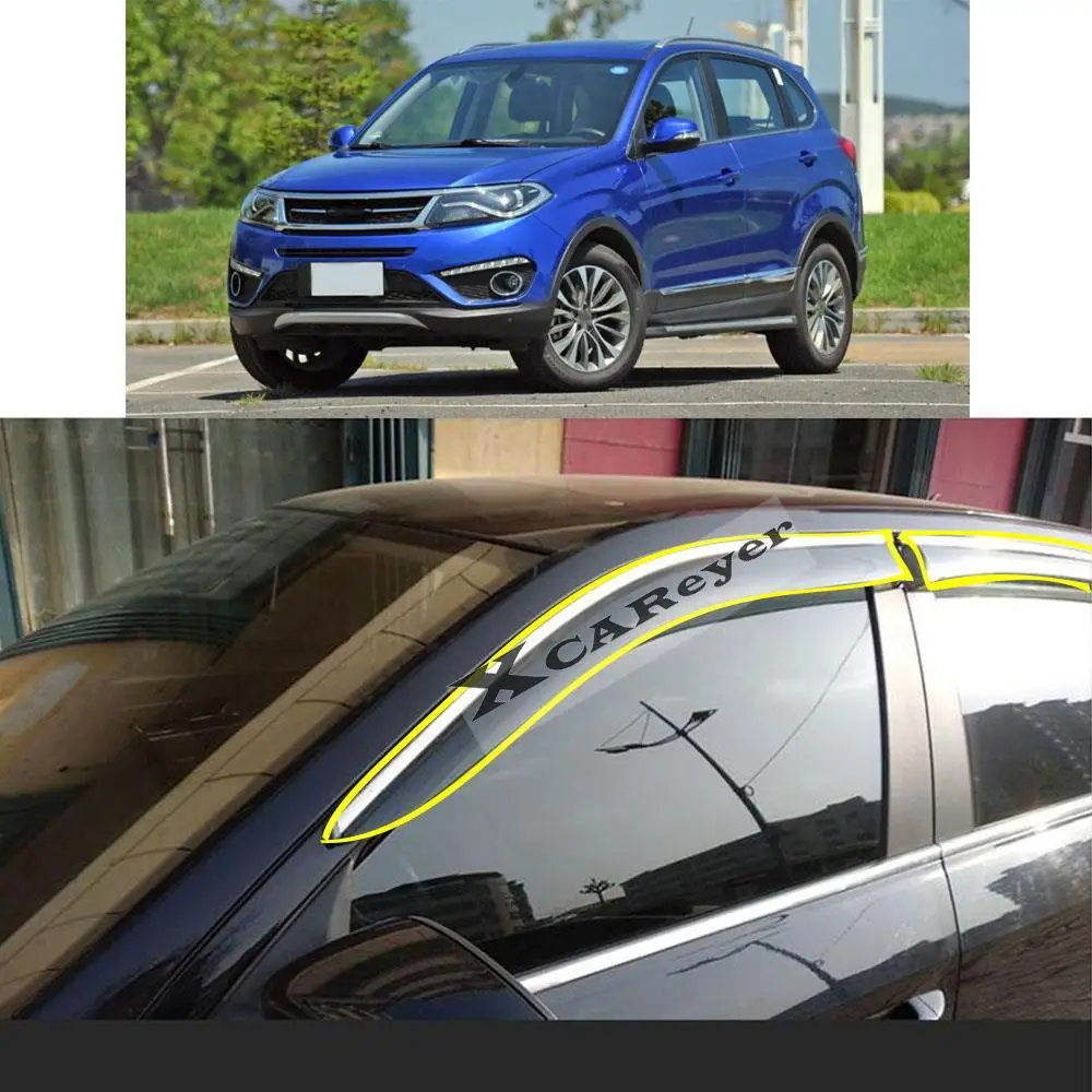 For CHERY Tiggo5 Tiggo 5 2014 2015 2016 2017 2018 Car Body Styling Sticker Plastic Window Glass Wind Visor Rain/Sun Guard Vent