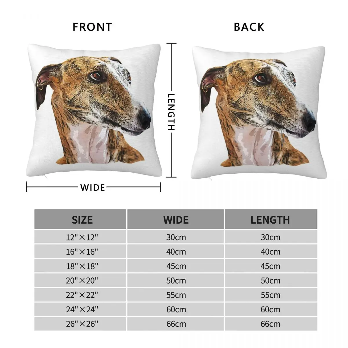 Greyhound Brindle Beauty Throw Pillow Custom Cushion Photo Pillowcases Bed Cushions Throw Pillow Covers