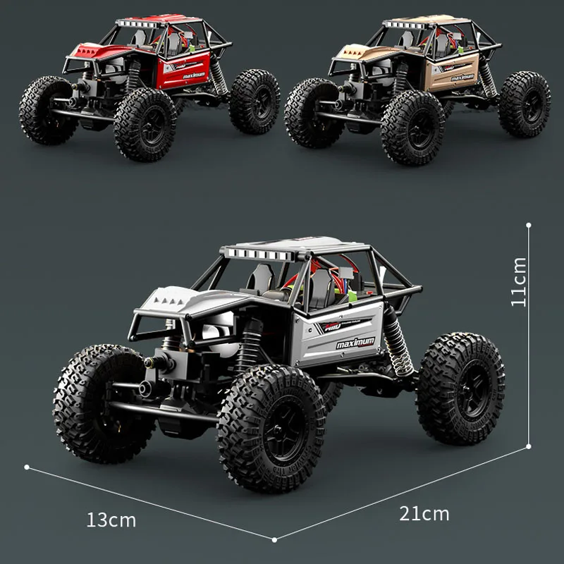 Jjrc 새로운 1:18 풀 스케일 시뮬레이션 파이프 프레임 모델 자동차 4 륜 구동 서스펜션 원격 제어 오프로드 등산 차량