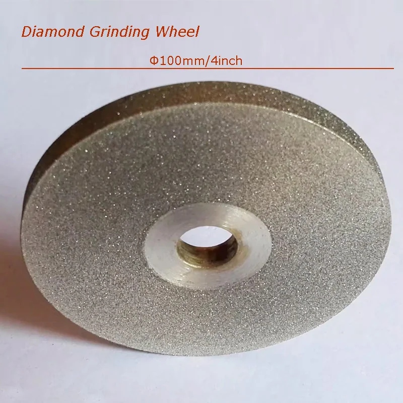4 Inch Dia100mm Double Sided Abrasive Disc Grinding Wheel For Jade Ceramic Gemstone Alloy Rotary Polishing