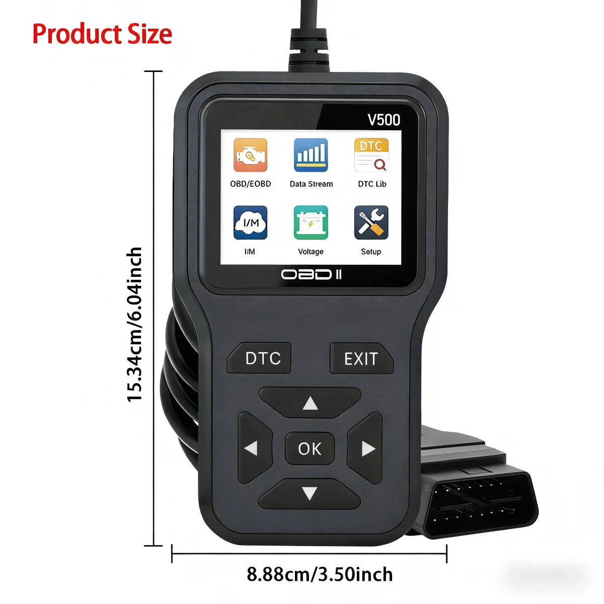 2026 Latest Obd2 Scanner Diagnostic Tool—Complete Engine Code Reader with Data Stream, Input/Management Preparation, Voltage Test