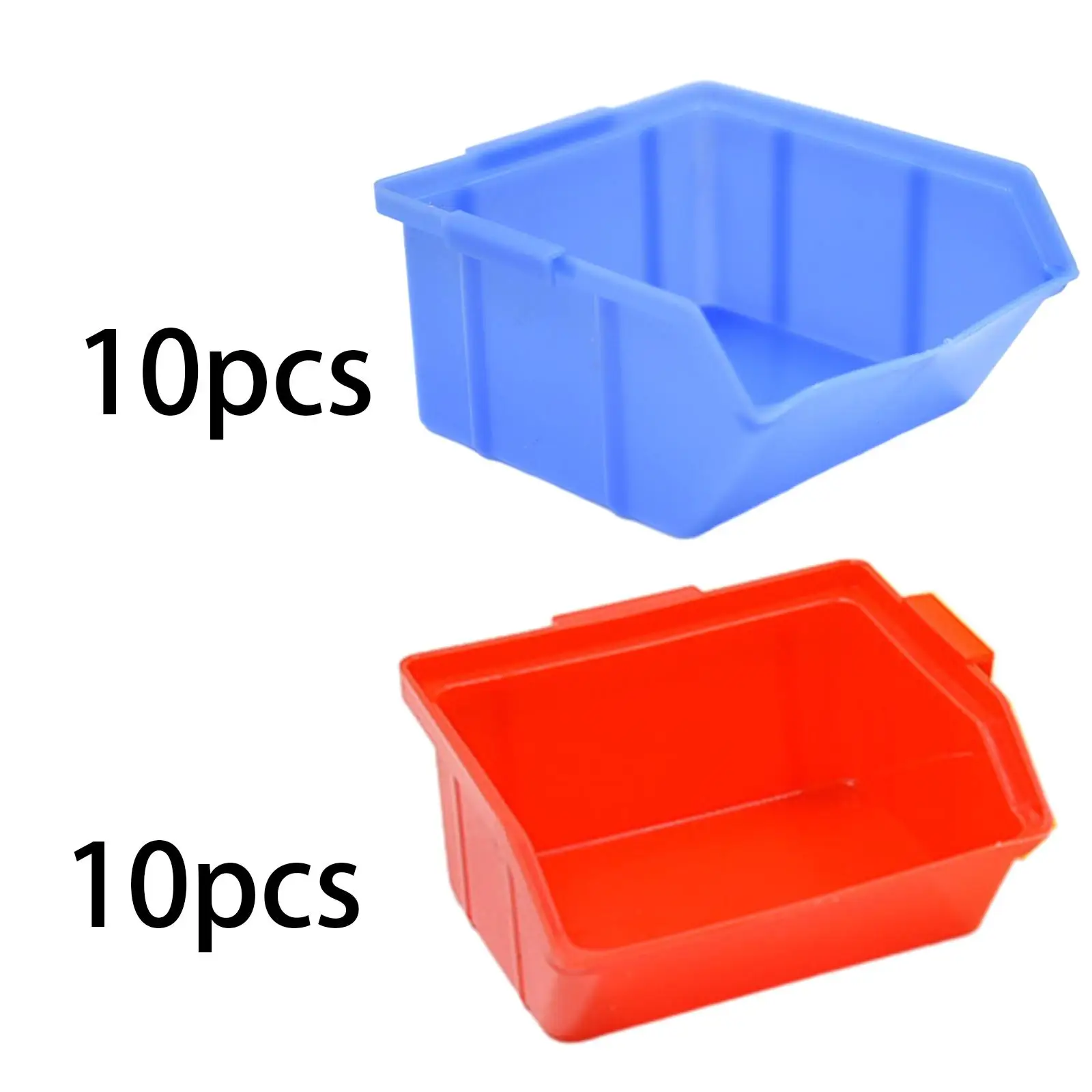 10Pcs Heavy Duty Nail and Screw Organizer Stackable Storage Bin Container Hanging Stacking Containers for Workshop Workrooms