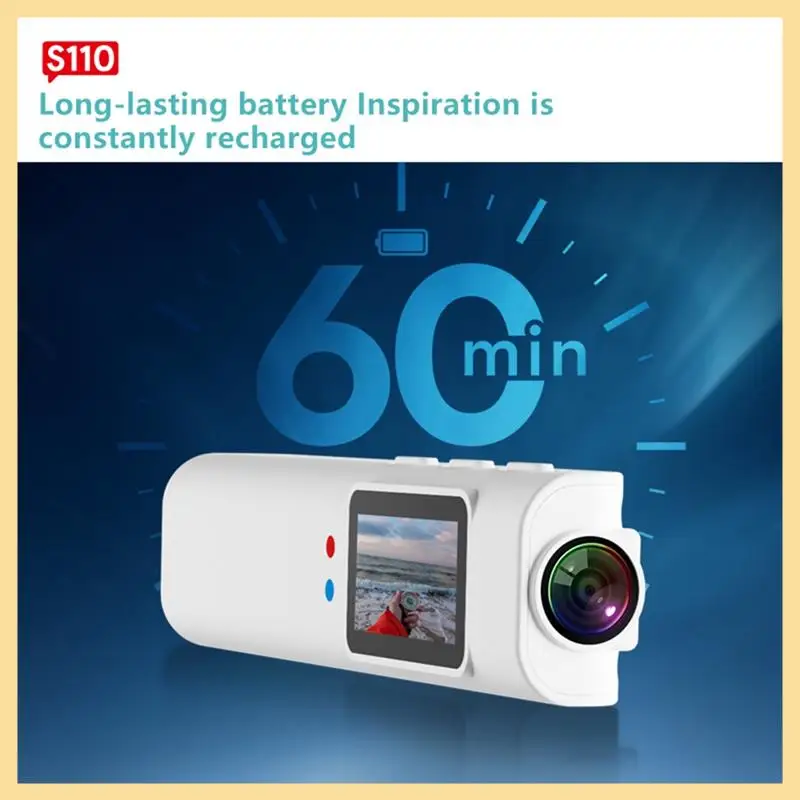 B16C-FPV Glasses Camera 2.7K Wearable Wifi Video Camcorder Camera 110°Wide Angle Lens APP Control Action Camera