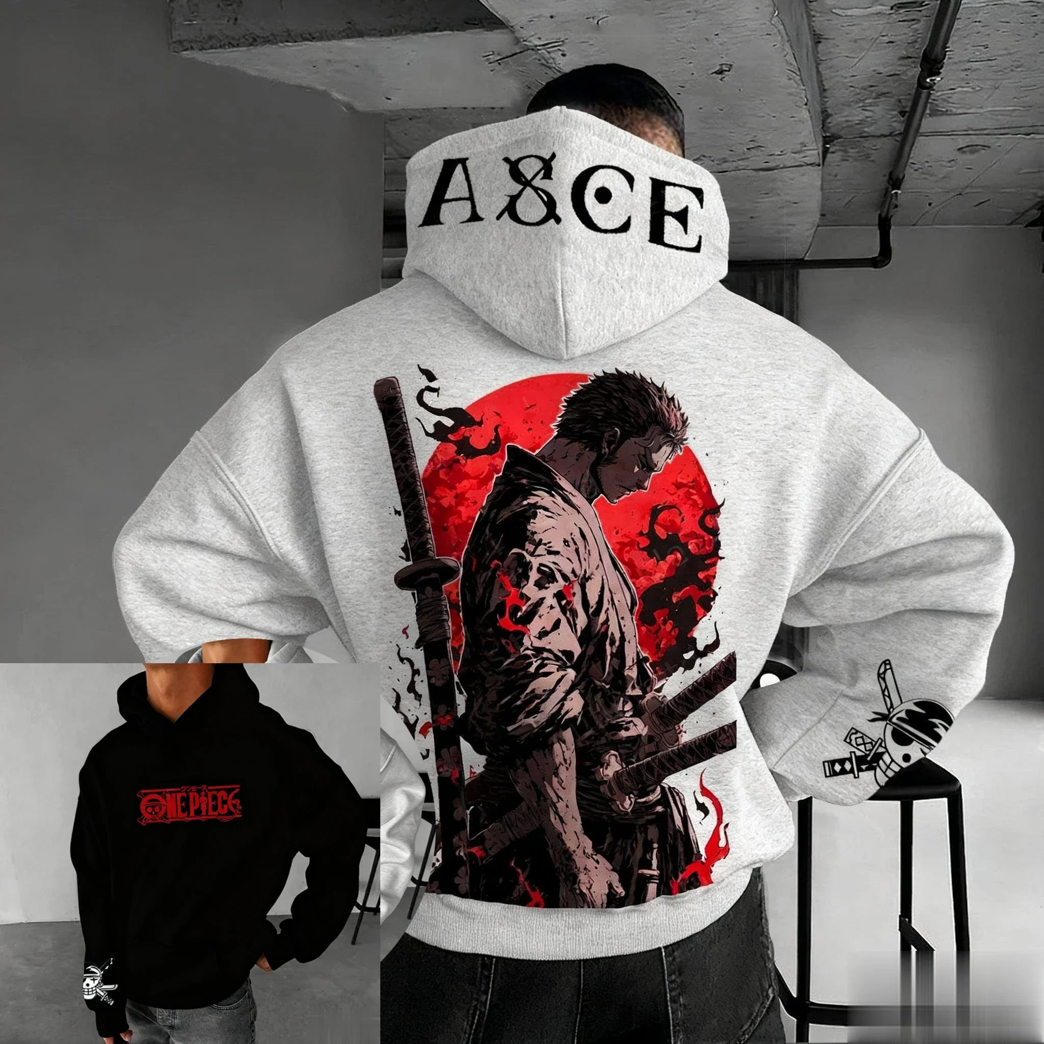 قطعة واحدة زورو 2026 جديد حار أنيمي طباعة هوديي المرأة الجديدة ربيع الخريف عادية تأثيري سترة البلوز البلوز بلوزات على الموضة #3