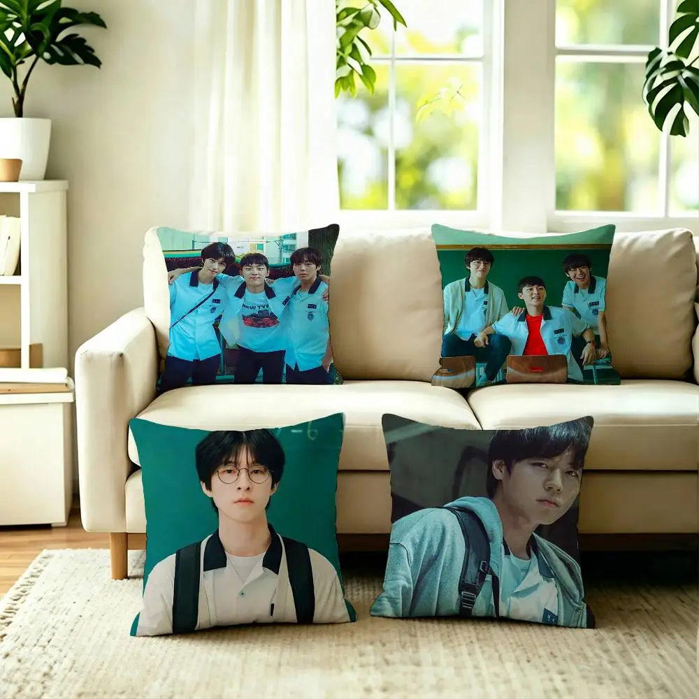 weak hero class 1 Pillow Case Square Double-Sided Sofa Cushion Cover Bedroom Bedside Pillow