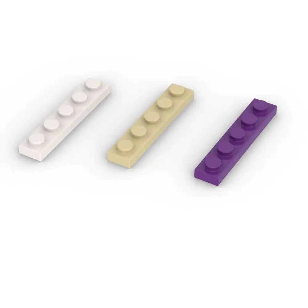 MOC 10PCS Board 78329 1x5 Building Blocks Plate Panel Educational Bricks Particle Puzzle Idea DIY Toy Children Birthday Kid Gift