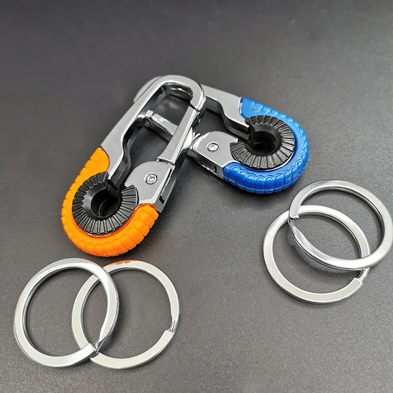 Schlüsselanhänger Für Herren Aus Edelstahl Mit Haken Outdoor Karabiner Klettern Schlüsselring Zubehör Robuster Gürtelclip schlüsselanhänger herren edelstahl schlüsselanhänger schlüsselanhänger mit haken klettern karabi – Detail 2