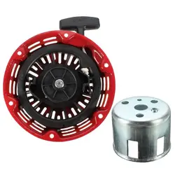 Garden Start Recoil Assembly Kit For Honda GX120 GX160 5.5For H P GX200 Engine Metal Pull Starter With Pull Cup Engine Full Kit