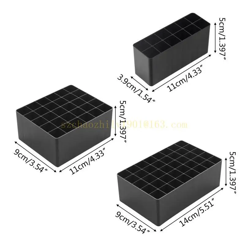 Pudełko na kolorowe markery 62KA, uchwyt na pędzle malarskie, na markery, stojak na markery, możliwość układania w stosy, na biurko.