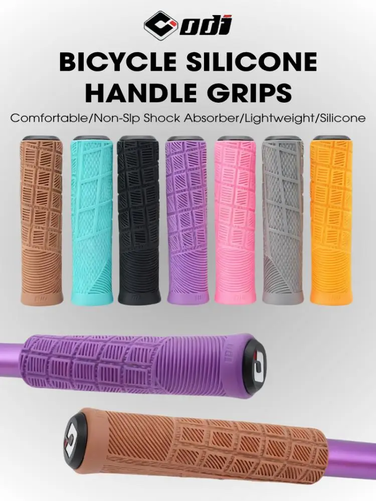 AliExpress ODI Silicone MTB Bike Handlebar Grips Anti Slip Bicycle Handlebar Cover Soft Shock Absorbing Folding BMX Cycling Handle Cuff