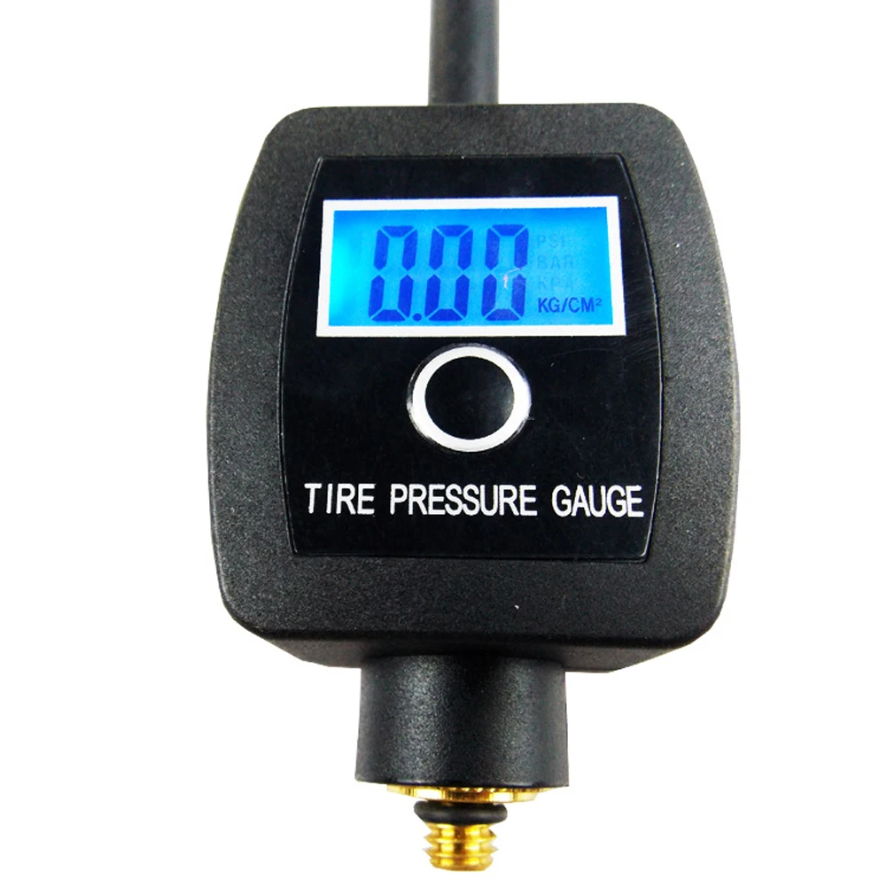 Bike Digital Tyre Pressure Gauge High-Quality ABS And Metal Construction For Schraders Presta Valves 4 Modes Bike Accessories