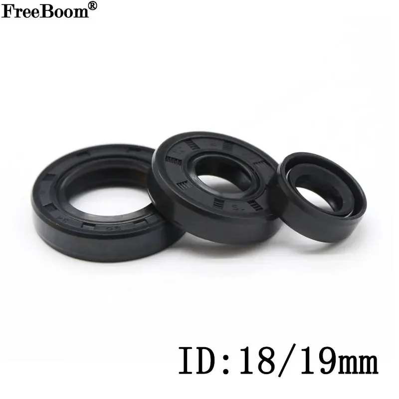 ID 18/19mm NBR Nitrile Rubber Shaft Oil Seal TC-18/19*28/30/32/35/40/42/45/47*5/6/7/8 Nitrile Double Lip Oil Seal