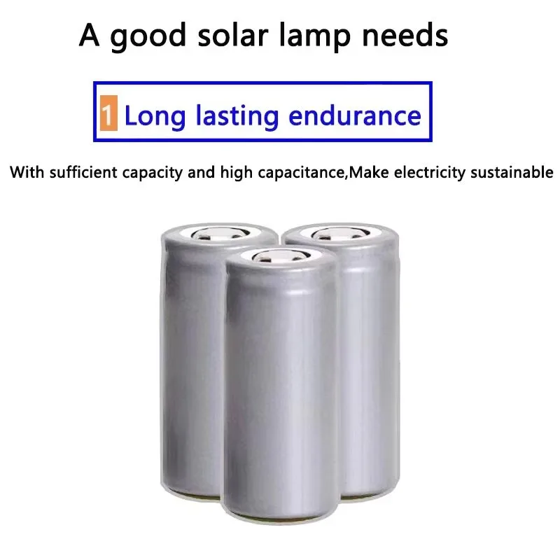 New Solar Lamp Battery 3.2V 32650 Large Capacity Lithium Iron Battery Solar Street Lamp Floodlight Battery with Protection Panel