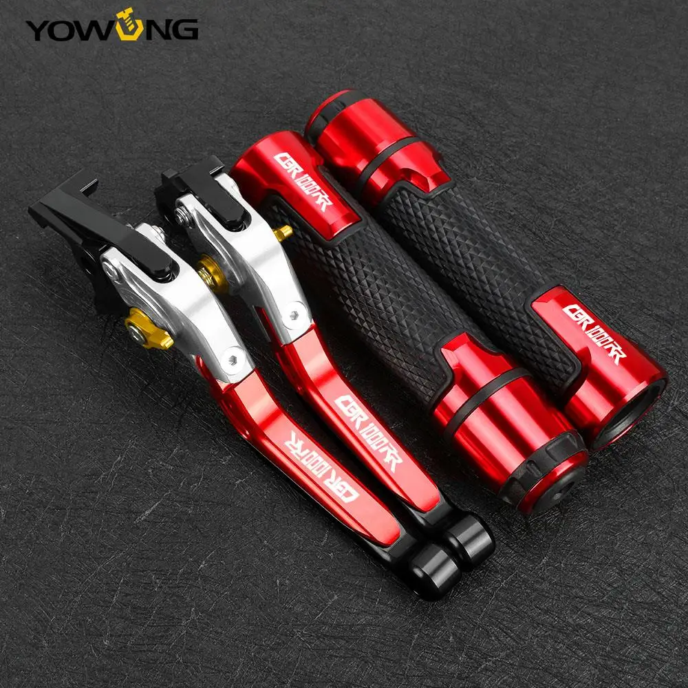 

FOR HONDA CBR1000RR /FIREBLADE 2004-2007 Motorcycle Accessories Aluminum Folding Brake Clutch Levers Handlebar Handle Grips Ends