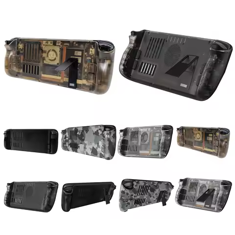 Protective Case Shockproof Plastic Cover Skin Shell Replacement Heat Dissipation with Bracket for Steam Deck Accessories