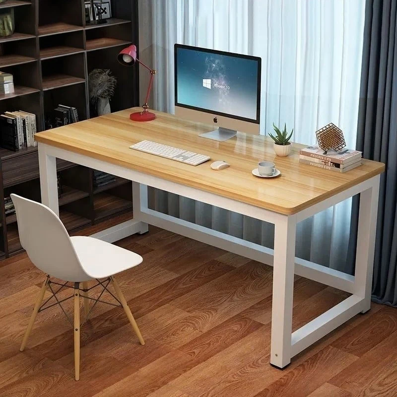 

Solid Wood Computer Desktop Desk for Home Use, Simple Writing Desk for Students, Workbench, Long Strip,rental House, Small Table