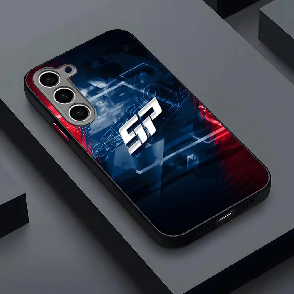 حافظة هاتف سيرجيو بيريز 11 شفافة غير لامعة لهاتف سامسونج S25Plus S21fe S22 FE S23 Ultra S24 Plus S25 غطاء خلفي فاخر #5