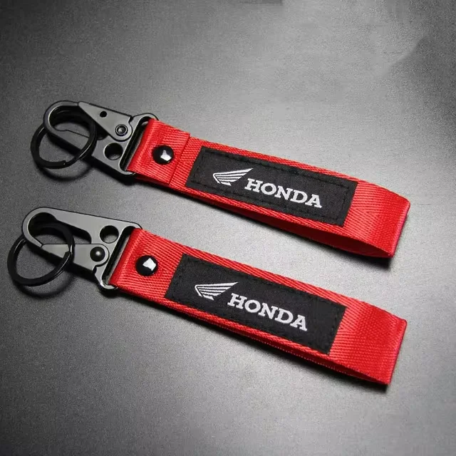 Car KeyChain Lanyard Key Strap Motorcycle Keyring Women Men Gift For Honda CB400 CB650 FCBF CBR25ORR CRF SH3O0 NC75O Accessories