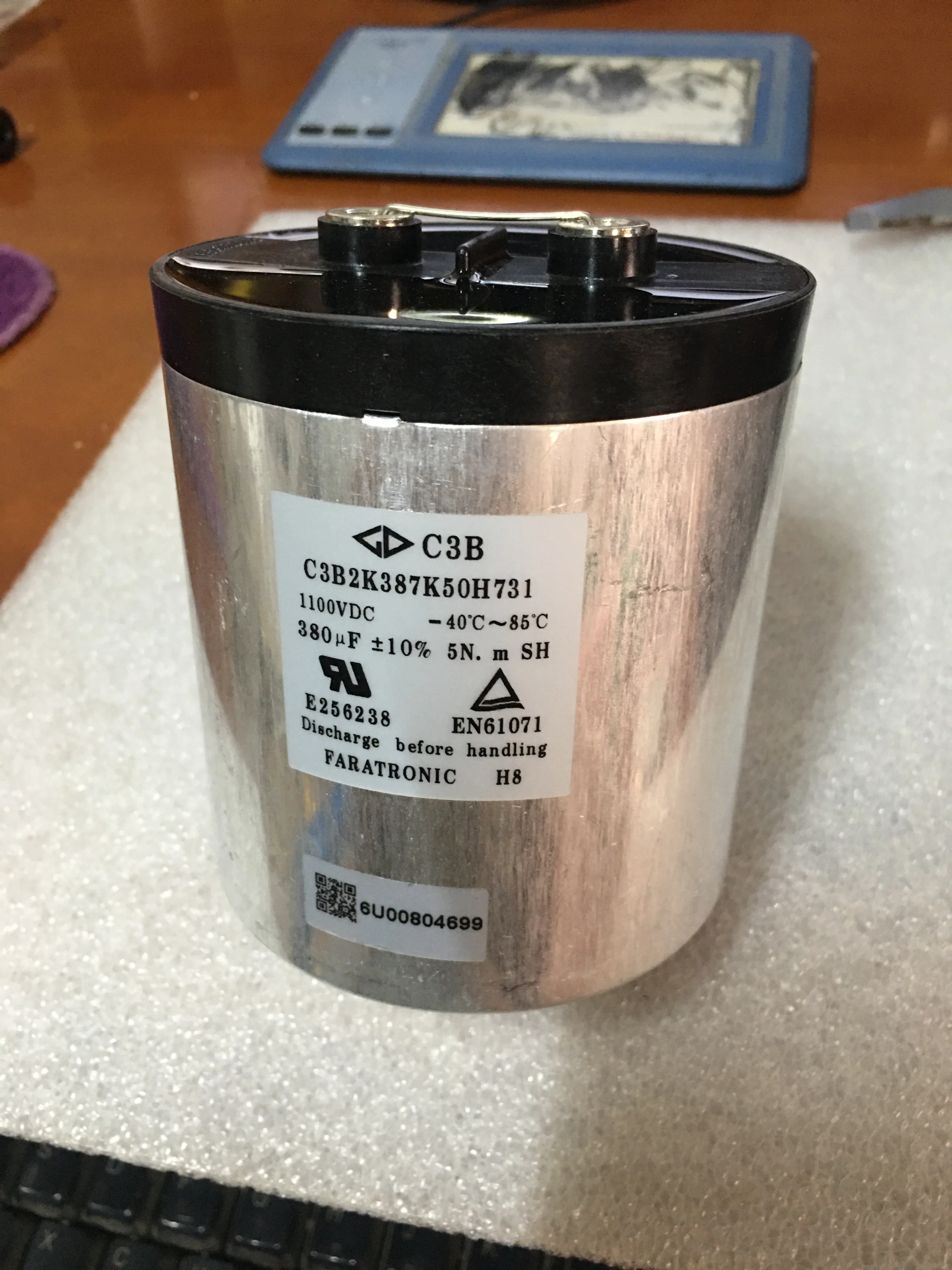 C3B C3B2K387K50H731 380UF 1100V high current high voltage filter capacitor 1pcs price