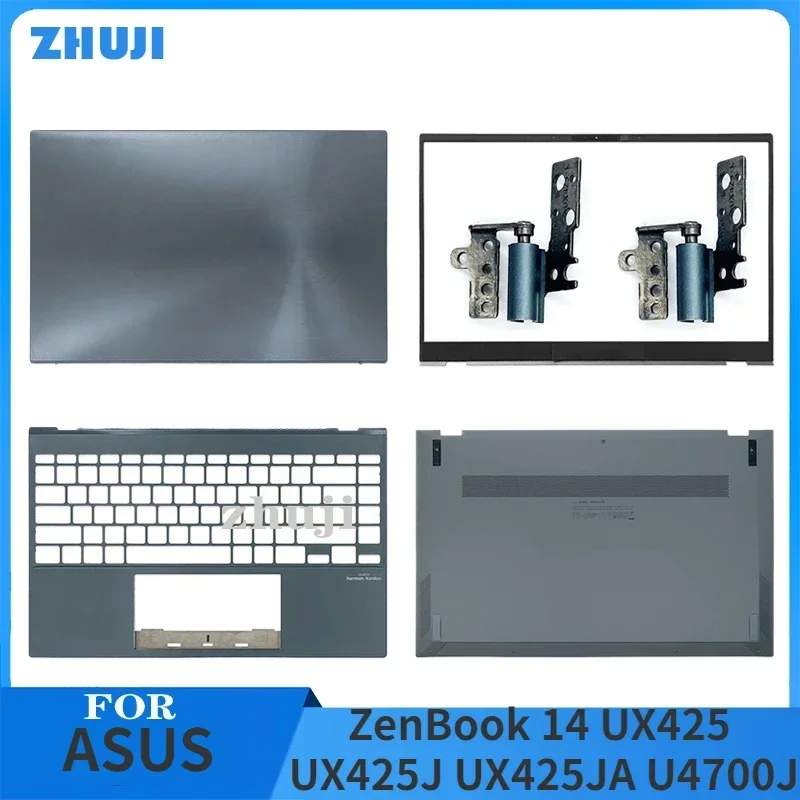 New Original For ASUS ZenBook 14 UX425 UM425 UX425J UX425JA U4700J Laptop LCD Back Cover Front Bezel Palmrest Hinges Bottom Case