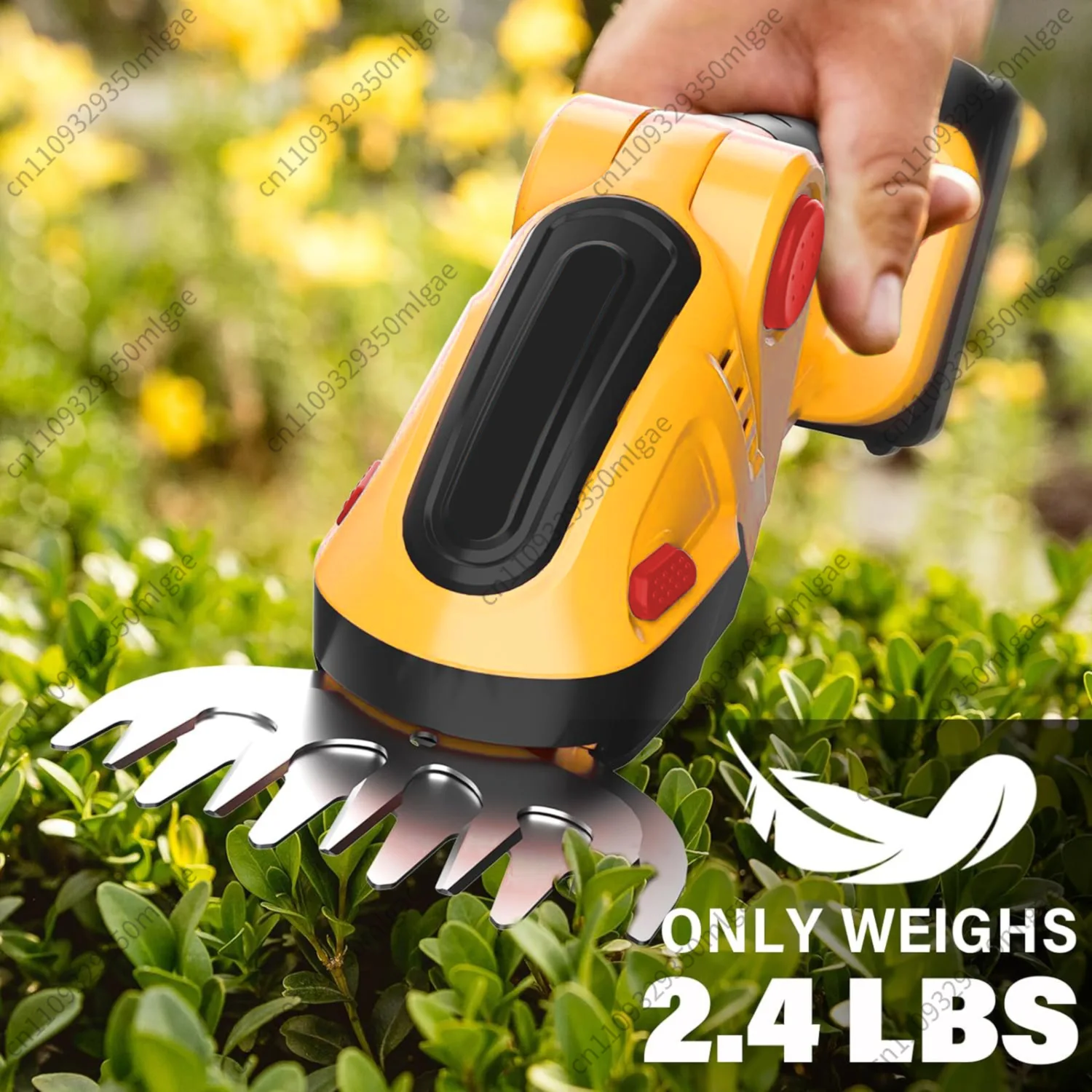 Cordless Lithium Handheld Mini Hedge Trimmer, Electric Shrub Pruning Shears, Household Lawn Grass Cutting Gardening Tool