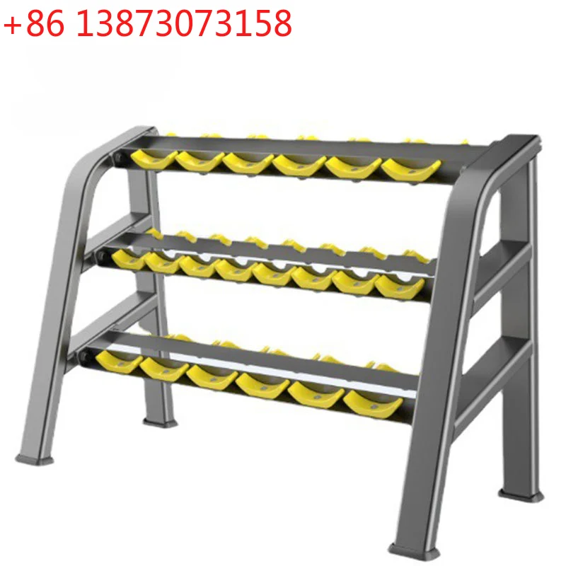 

Силовые тренировки в тренажерном зале, трехслойная, двухслойная стойка для гантелей из 10 предметов, коммерческое оборудование для фитнеса в помещении