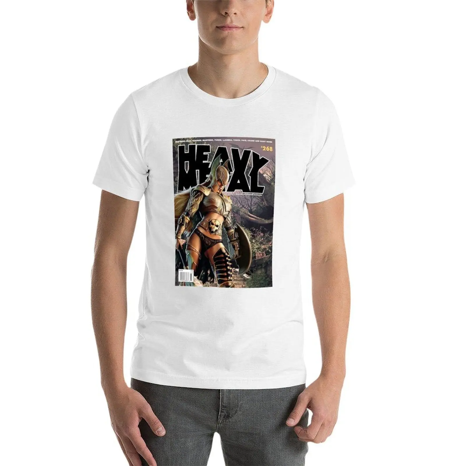 تي شيرت مجلة المعدن الثقيل تي شيرت للرجال جرافيك عتيق تي شيرت رجالي للرجال تي شيرت كاجوال