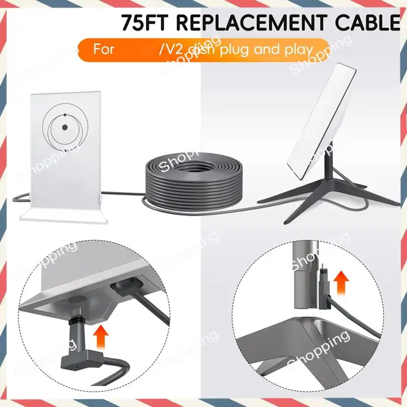 M20K For Starlink V2/Gen2 Router Cable Extension Web Replacement Plug And Dish For Starlink Satellite Cable Repair