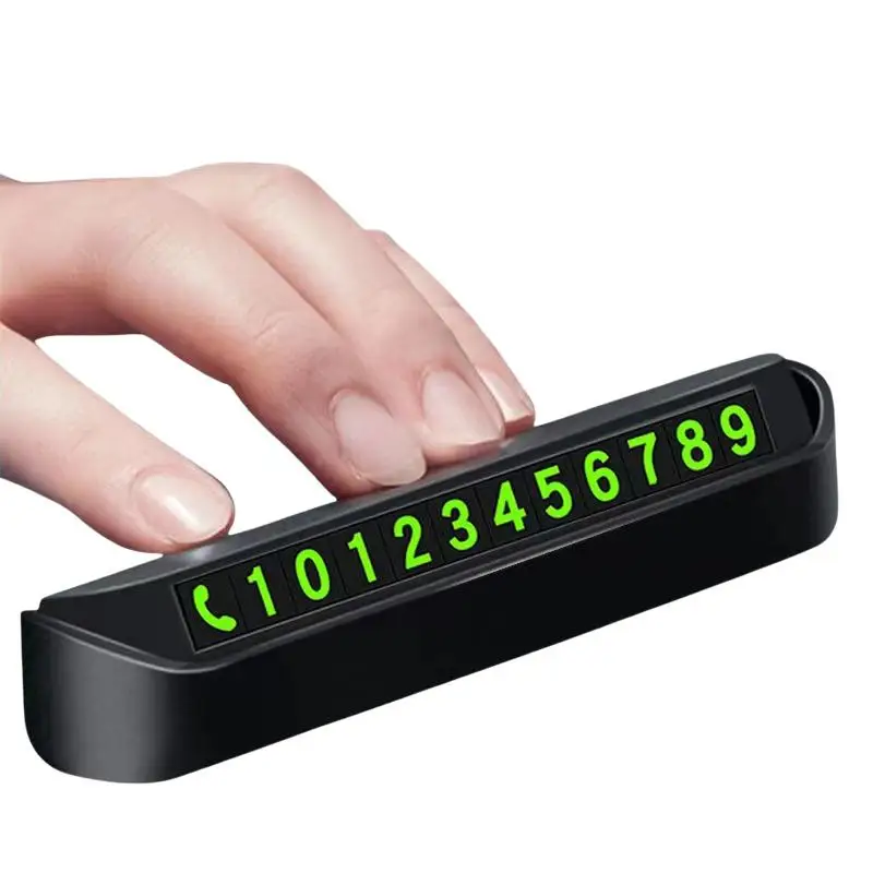 1PC Telephone Number Car Park Stop Automobile Accessories Car Temporary Parking Card Phone Number Card Plate