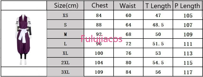 Fulujiacos Yuzuriha Cosplay Anime Costume Yuzuriha Ninja Combat Suit Full Set