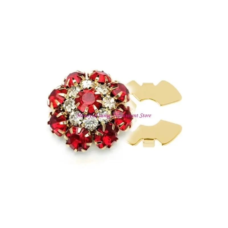 

Button Covers for Shirt Jeans Decorative Button Rhinestones Button Cover