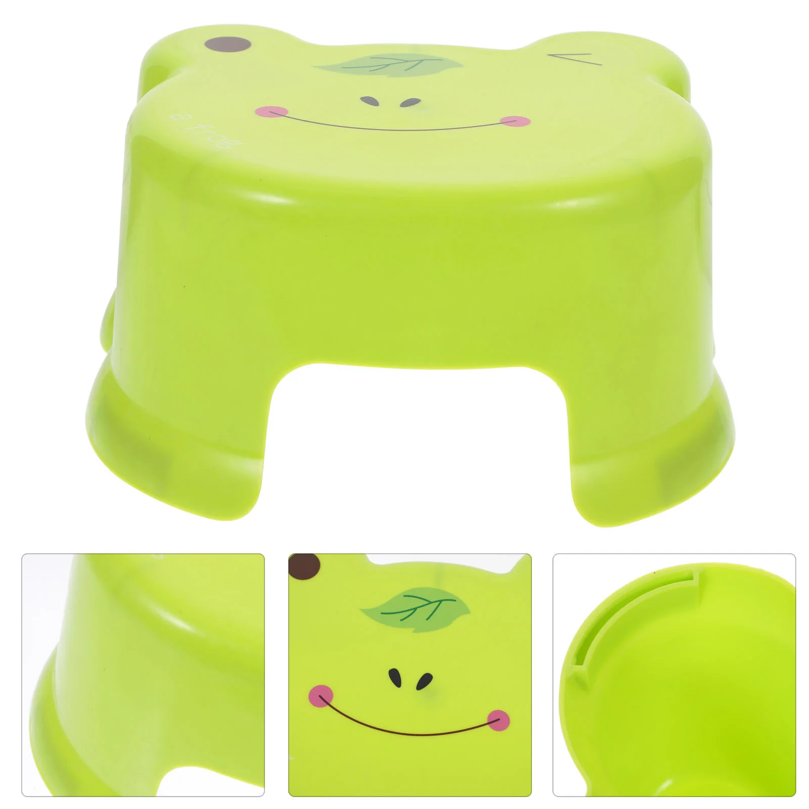 Cartoon Plastic Stool Small Study Foot Stools Kids Step for Classroom Elementary Poo Non-slip Indoor Modern Chair Bathroom