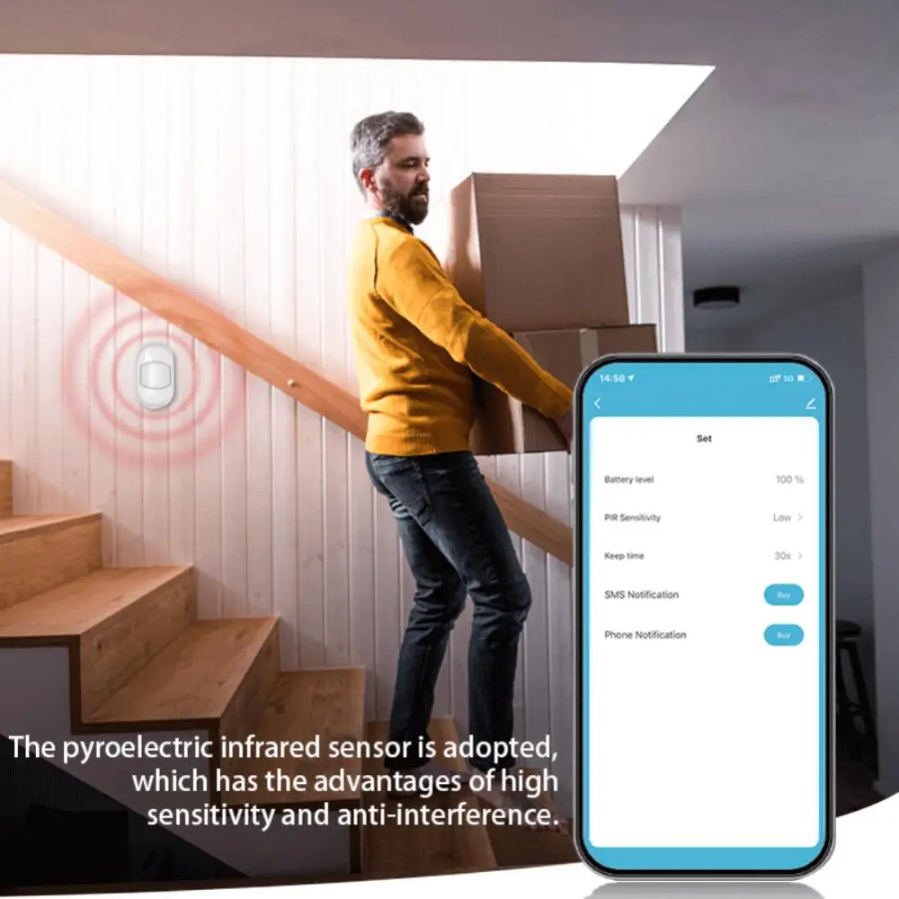 Imagem -02 - Sensor de Movimento Tuya Zigbee Presença Infravermelha Pir Home Alarm Human Body Detection Smart Life Alexa Google Home 220v