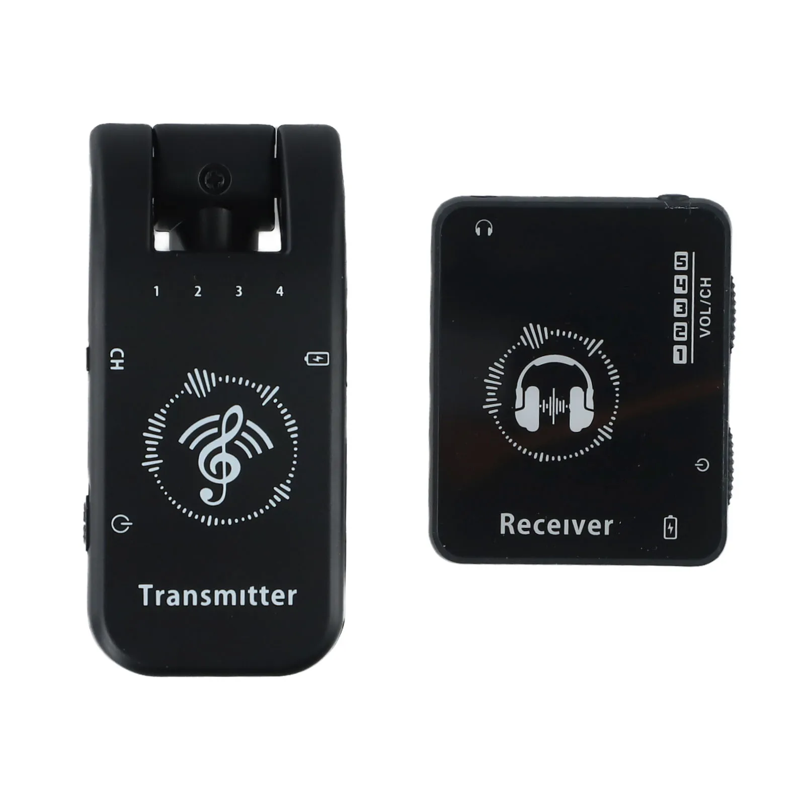 

USB Rechargeable Monitor Receiver Stage Audio Monitoring 2.4GHz Audio Transmission System Low Latency Mono Stereo