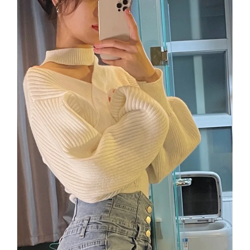 

Sweaters Jumpers Pullovers Women Funny Metal Multicolors Woolen Christmas Holiday Festival Season Winter Softy Warm Cozy Sexy BF