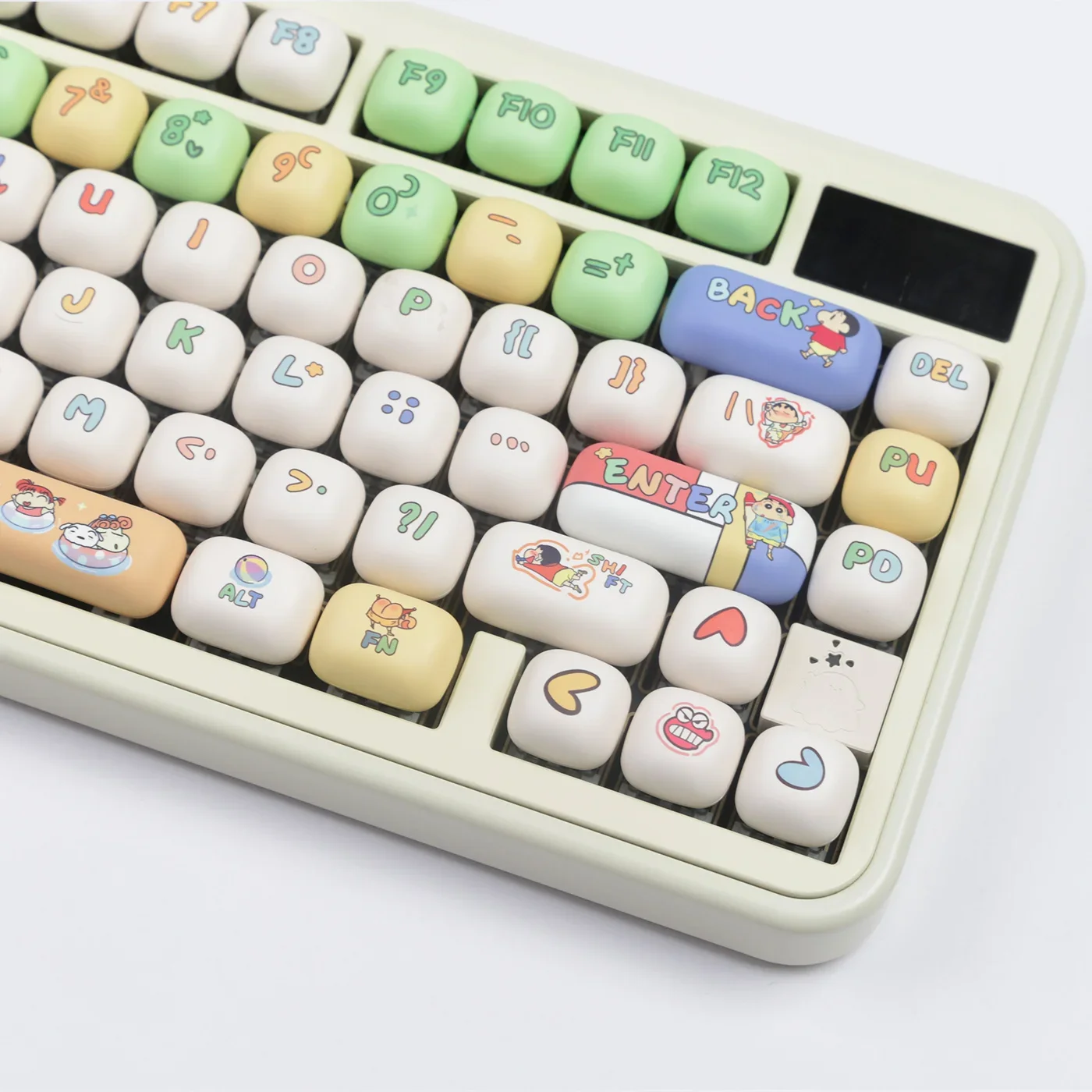 MOG Keycaps140 Keys Cute MOG Keycaps Keycaps PBT صبغ التسامي لوحة المفاتيح الميكانيكية 6.25U لـ Fire68 K99 108 104