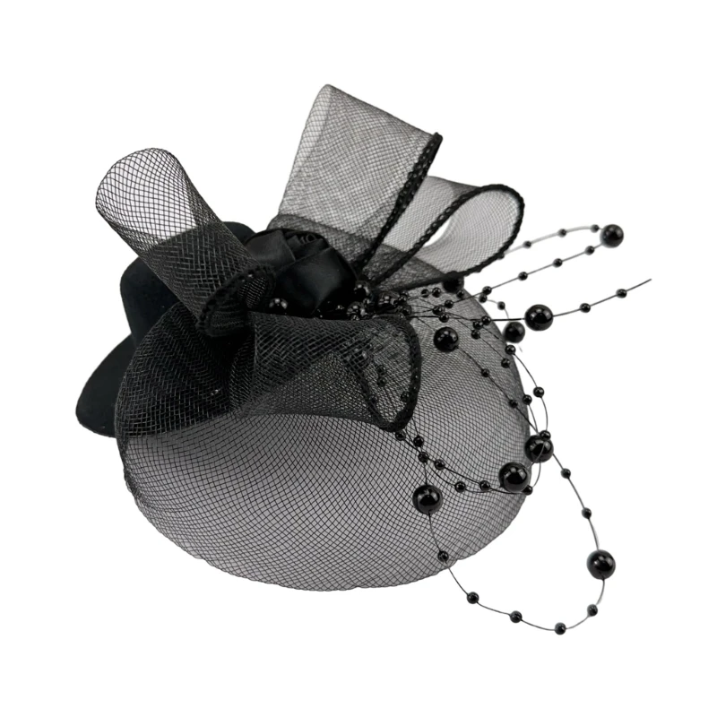 ガーリーな糸帽子の形のヘアクリップステージパフォーマンスヘアピンティーン用ハロウィーンパーティー写真撮影滑り止めヘアピン