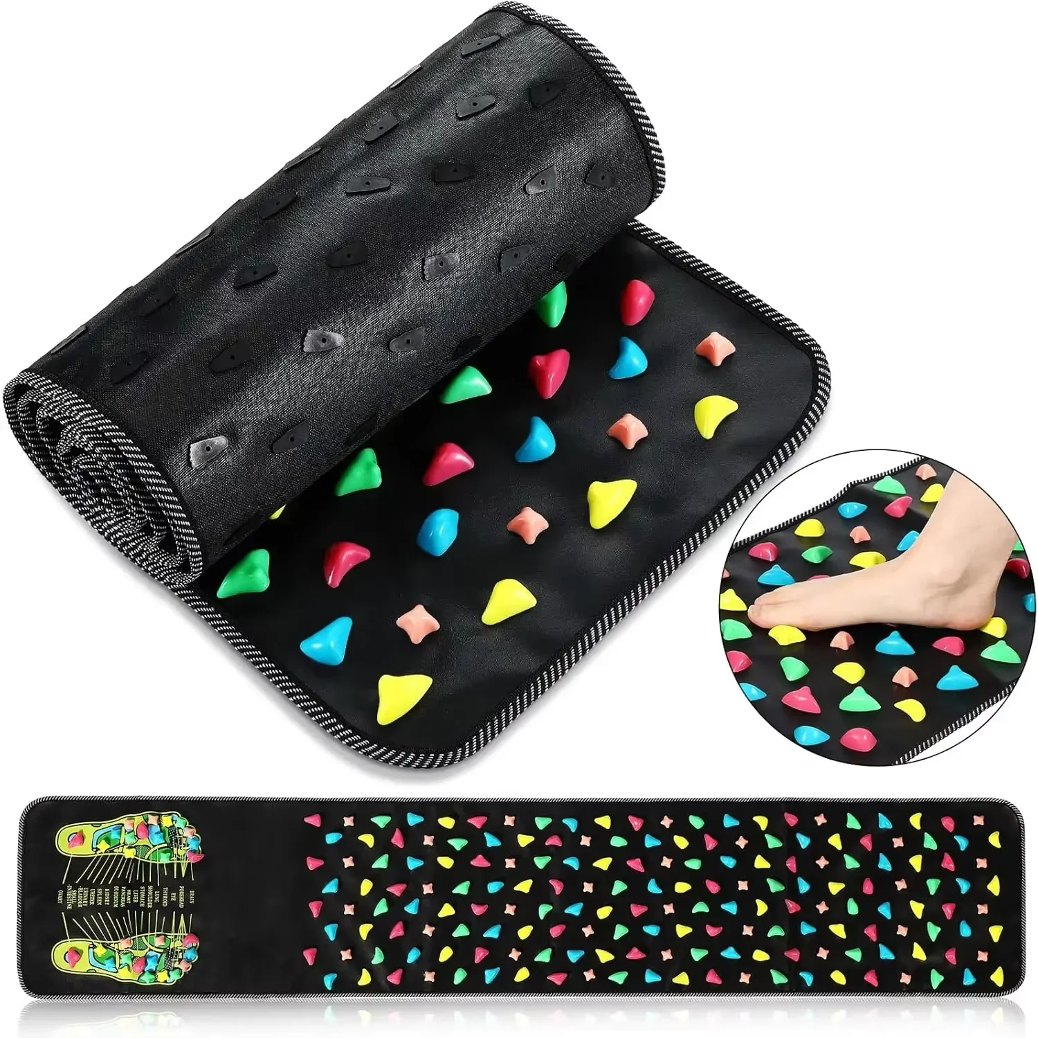 

Fingerpressure Board Foot Massage Pad Acupoint Mat For Acupressure Relaxes The Nerve Ache Ease Tiredness The Muscle Massage Pad