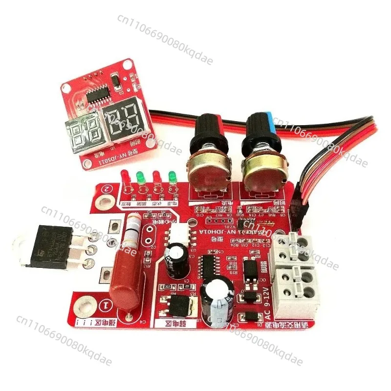 Digital Display Spot Welding Control Panel, Timing & Current Adjustable Controller Module, Upgrade Version 40A / 100A