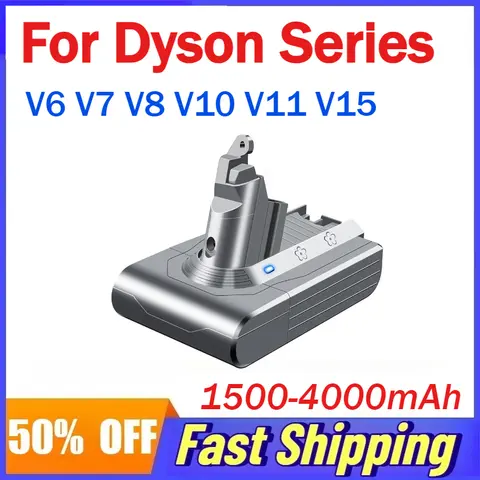 1500 mah-4000 mah Stofzuiger Vervanging Li-Ion Batterij voor Dyson V6 V7 V8 V10 V11 V15 Oplaadbare Batterijen