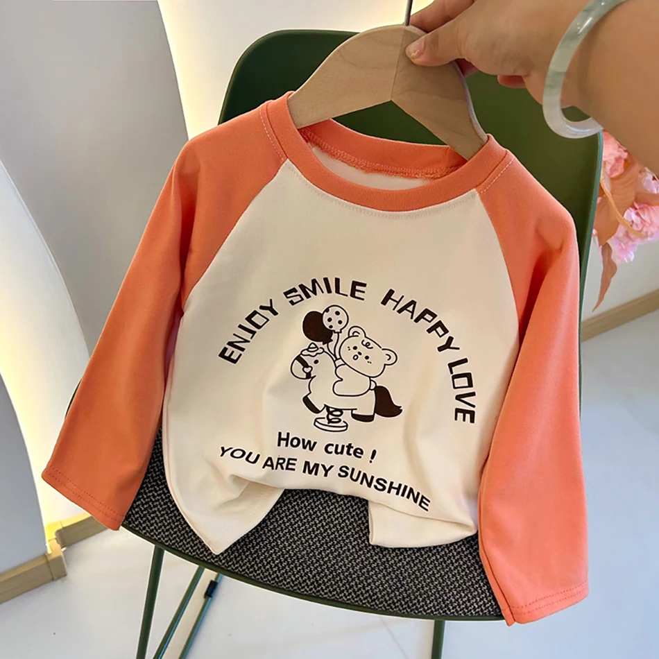 

Baby Girl Long Sleeve Velvet Tops Kids Winter Warm Pullover Shirt Boy Top Outerwear Clothing Spring Autumn Children's Base Shirt
