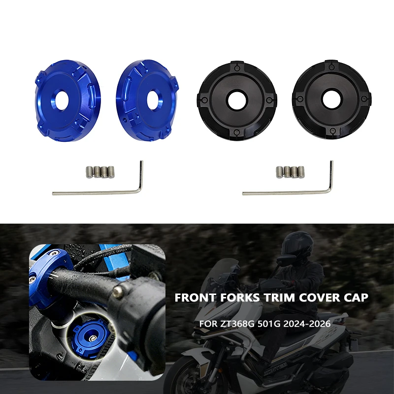 

2026 368G Motorcycle CNC Aluminum Front Shock Absorber Caps Forks Trim Cover For ZONTES 368G 368 G ZT368G 501G 2024 2025