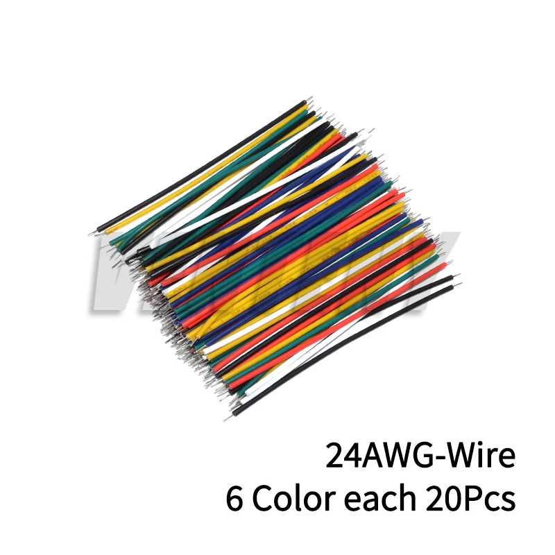 24AWG 8cm Tin-Plated Breadboard Jumper Cable Wire 8cm 24AWG Fly Jumper Wire Cable Tin Conductor Wires 1007-24AWG