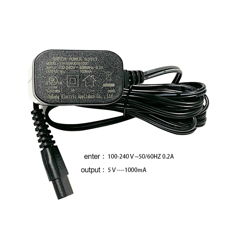 2-Prong Charger EU US Plug Power Adapter For Andis 17170 17205 Electric Shaver Trimmer Accessaries