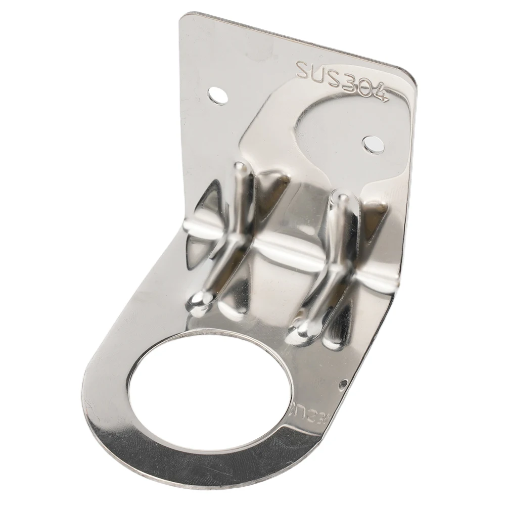 

Shampoo Bottle Rack Stainless Steel Holder Hand Soap Dispenser Hook Wall Mounted With A Variable Diameter Loop