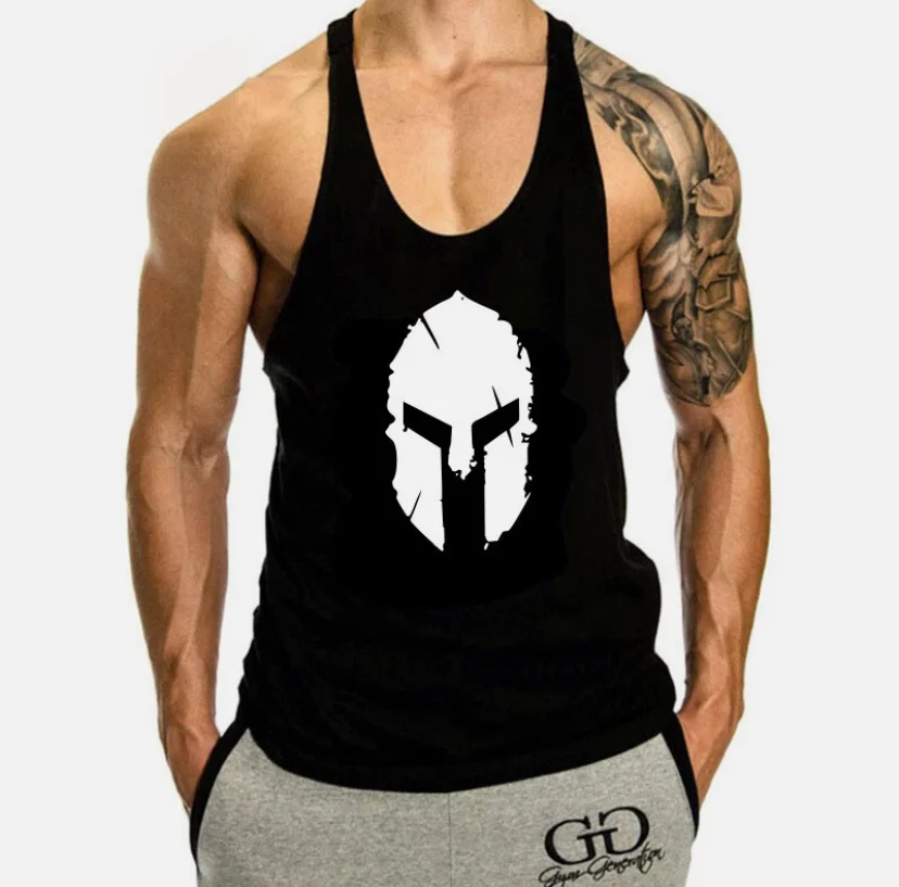 

Men's Fitness Vest T-muscle Shirt Vest Back Fitness Exercise Help Muscle Plastic Quick-drying Cotton Elastic T-shirt